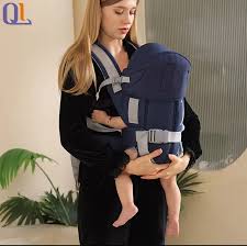NEW ARRIVAL – Comfortable Baby Carrier with Adjustable Straps and Warm Hood – Ergonomic Front & Back Carry Design for Newborns and Infants (Blue)