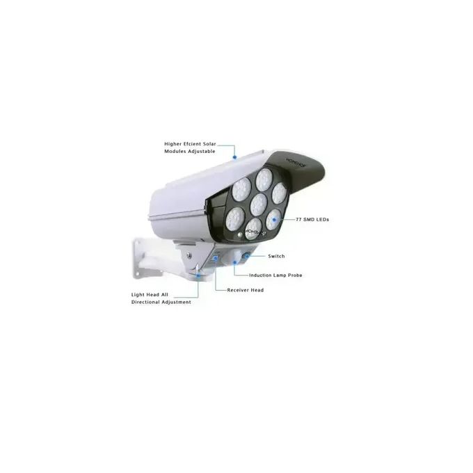 NEW ARRIVAL – Solar Dummy Camera Shaped Wall Light with Motion Sensor & Remote Control – Waterproof Outdoor LED Security Lamp for Home & Garden