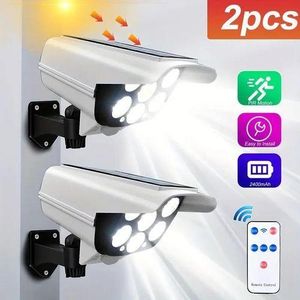 NEW ARRIVAL – Solar Dummy Camera Shaped Wall Light with Motion Sensor & Remote Control – Waterproof Outdoor LED Security Lamp for Home & Garden