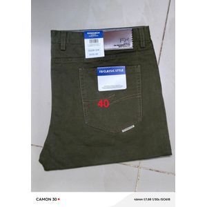 Fox HD Combat Trousers - Khaki – Heavy-Duty Cotton-Stretch Cargo Pants with Multi-Pockets & Part-Elastic Waist for Outdoor, Work & Everyday Wear 30,31,32,33,34,36,38,40