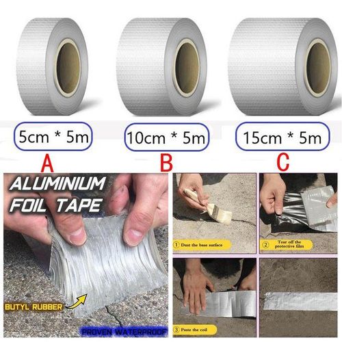 Aluminium Foil Tape Water Proof & UV Resistant Cost-Effective Glass Tape