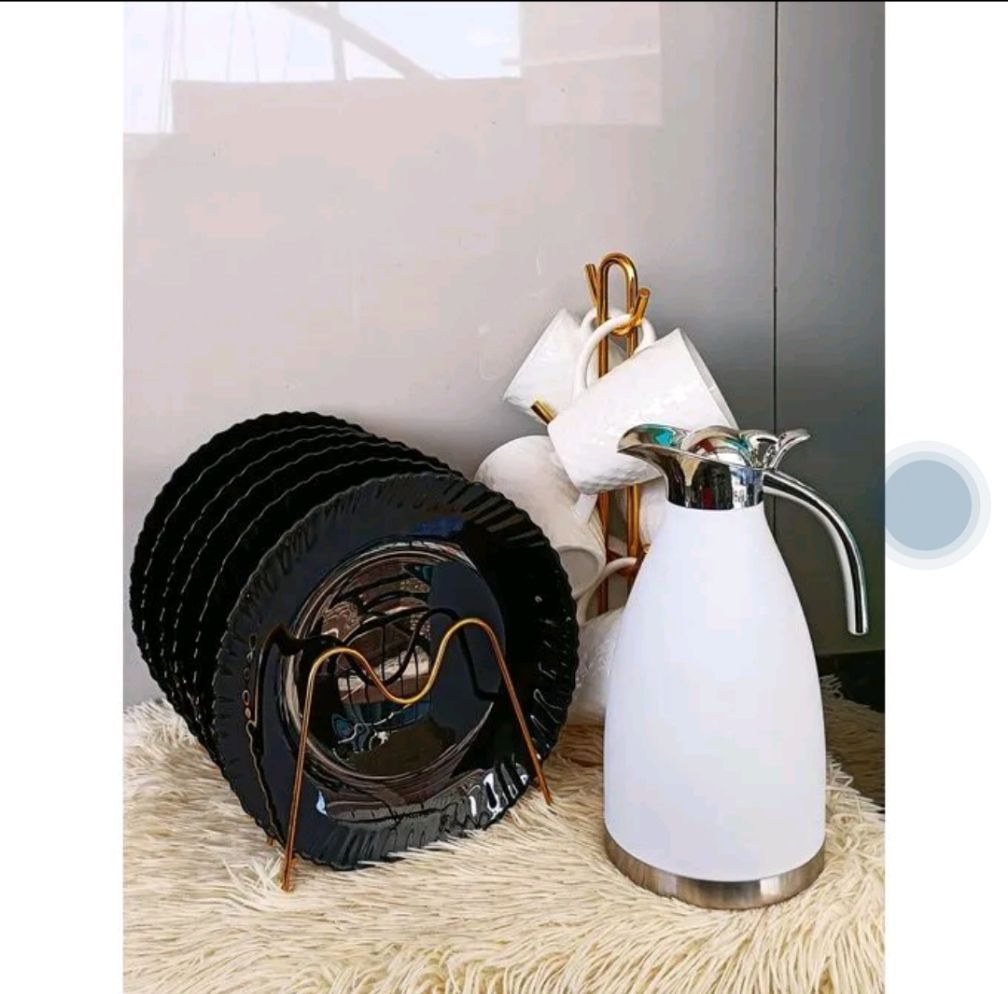 SPECIAL OFFER! Ceramic 13 pcs dinner sets.Classic design fit any kitchen style. Each mug in porcelain drinkware set is dishwasher safe for easy cleaning. Strong mugs Made with thick comfortable grip e