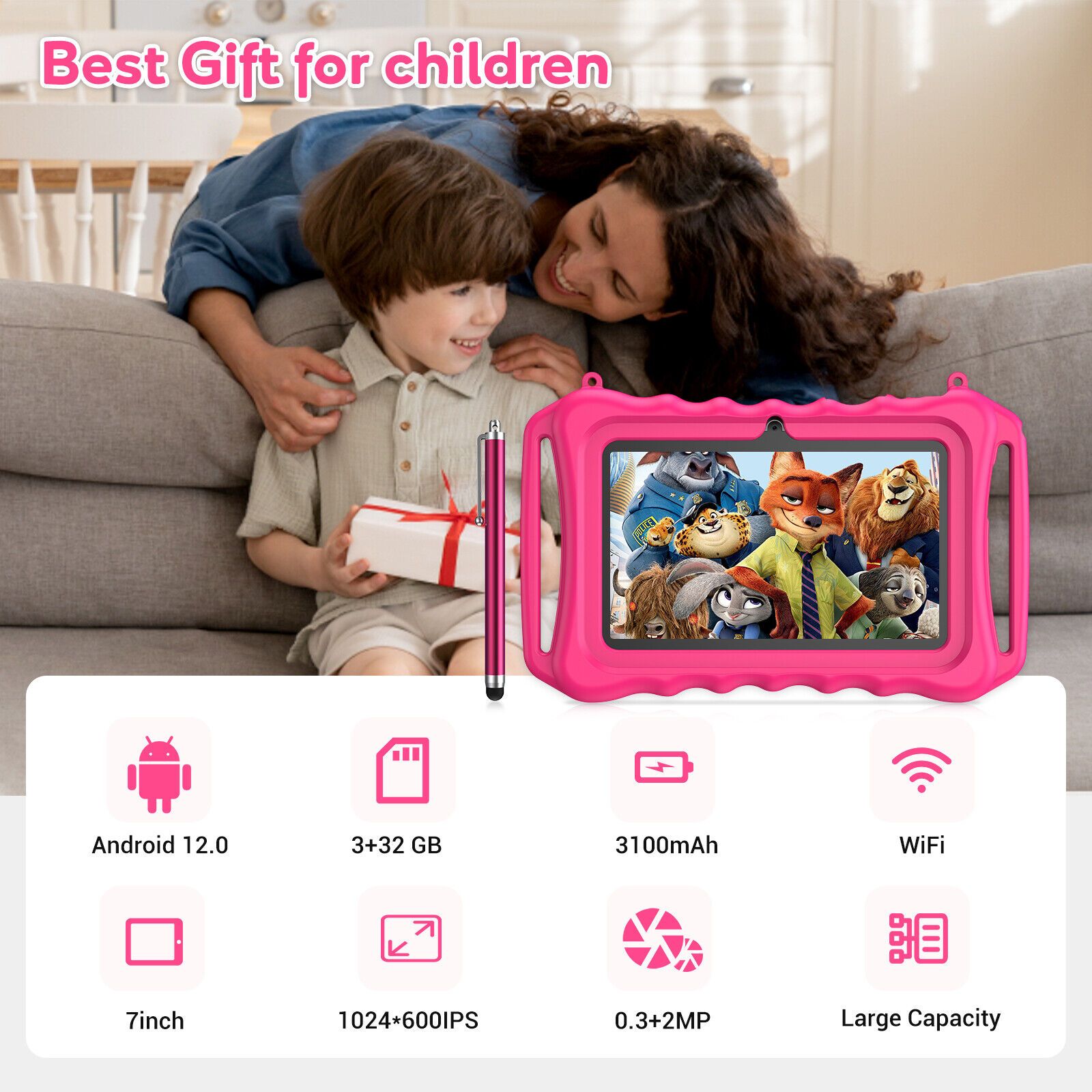 Bebe KIDS STUDY TABLETS 64GB +silicone Cover