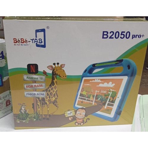 Bebe KIDS STUDY TABLETS 5G,256GB/6GB, 10.1INCH, WITH SIMCARD SLOT, ANDROID 12, 6000aMH