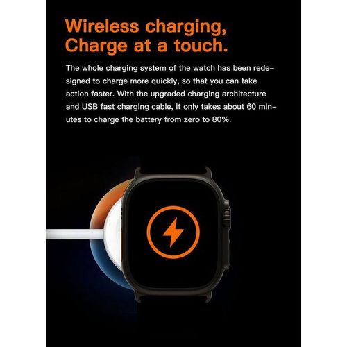 Smartwatch X8 ULTRA Wireless Charging