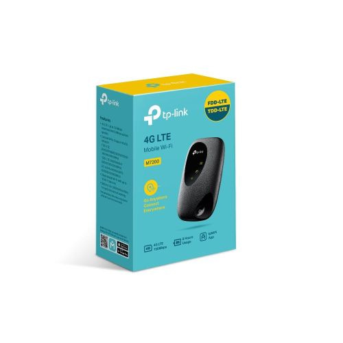 TP-Link M7200(MI-FI) - 4G/5G LTE- Wireless pocket mobile Wi-Fi supports All Sim Cards - black