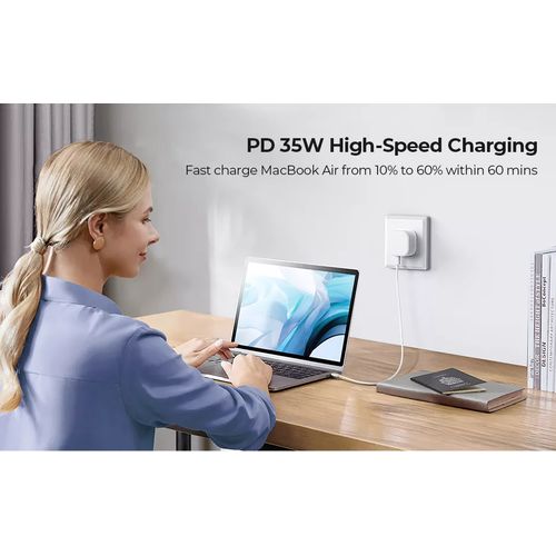 Apple 35W PD Adapter USB-C+C Dual Jack Fast Charge For Apple Iphone 7 8Plus XR XS Max Iphone 13 Pro Max