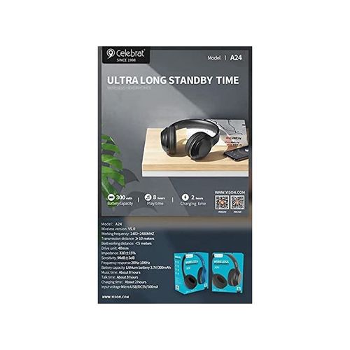 Celebrat A23 Wireless Bluetooth Headphones For Phones , Tablets