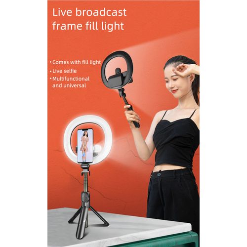 7.5 Inch+ Small Dual Ring Light Selfie Stick