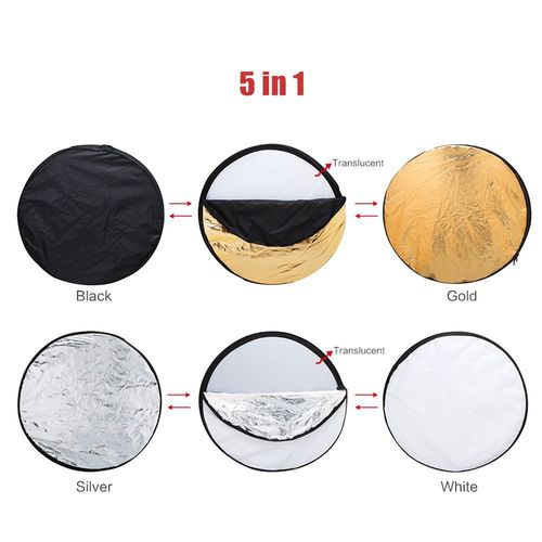 Collapsible 5 In 1 Photography Reflector 110CM
