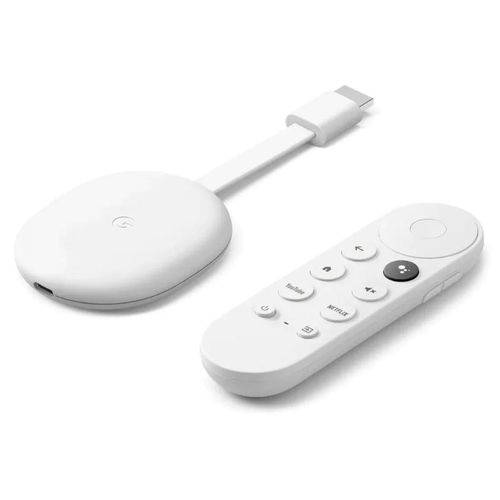 Google Chrome Cast Tv - White, (1YR WRTY)