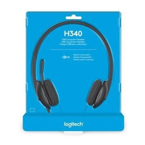 Logitech H340 original wired usb headphones with noise cancelling mic