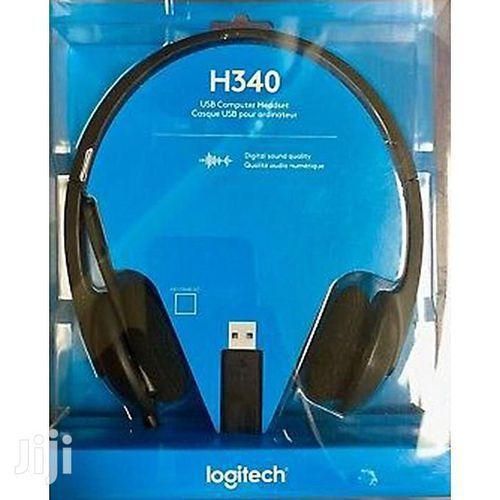 Logitech H340 original wired usb headphones with noise cancelling mic