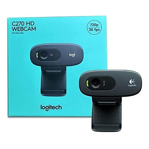 Logitech1 Logitech C270 HD Web Cameras For Video Calls With Mono Noise Reduction Calls