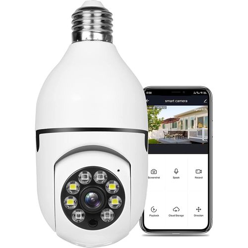 Wi-Fi Bulb Camera CCTV Camera 1080p Wireless PTZ Bulb V380 Pro