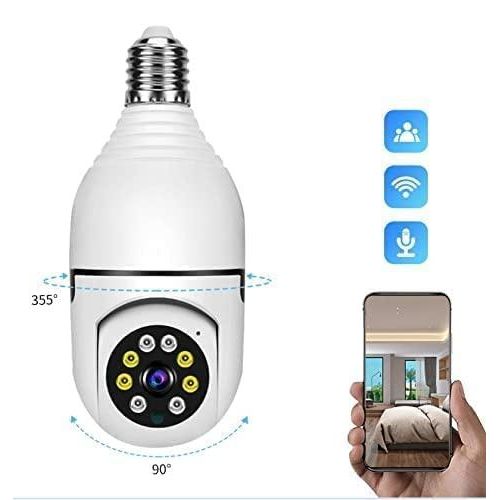 Wi-Fi Bulb Camera CCTV Camera 1080p Wireless PTZ Bulb V380 Pro