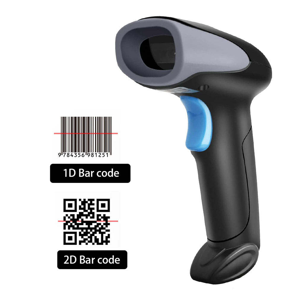 1D&2D Bar QR Code Barcode Scanner Handle Reader