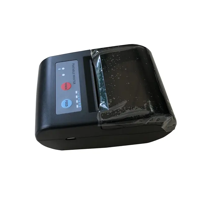 Portable Mobile Bluetooth Printer, Wireless Bluetooth Mini Thermal Receipt Printer
