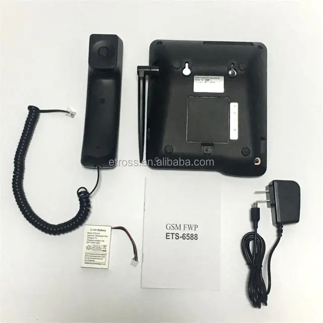 Dual SIM Card GSM Cordless Landline Phone/Wireless Telephone Set 6588