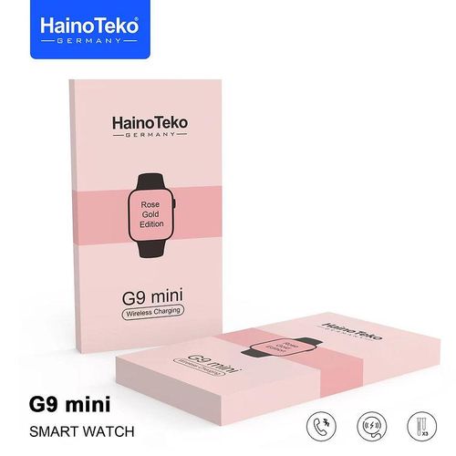 Haino Teko Germany G10 Mini Rose Gold Edition Ladies Smart Watch With Three Set Strap And Stylish Bracelet Combo