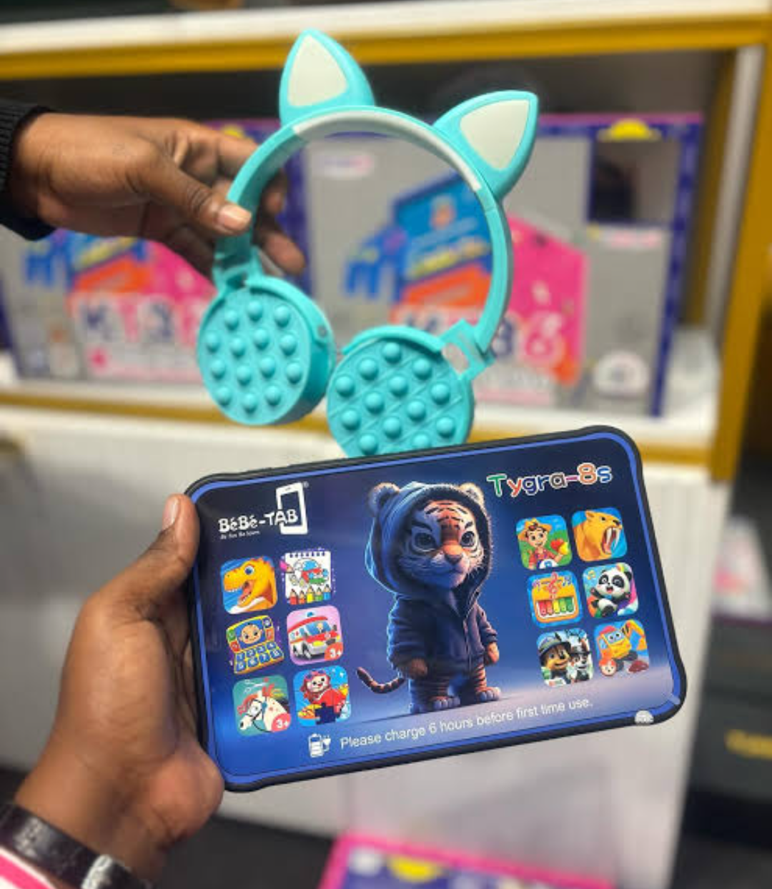 Bebe KIDS STUDY TABLET 128GB/4GB 8INCH 5000MAH FREE BT HEADSET WITH SIMCARD SLOT