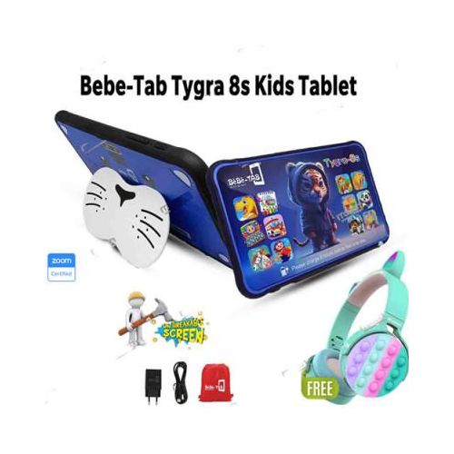 Bebe KIDS STUDY TABLET 128GB/4GB 8INCH 5000MAH FREE BT HEADSET WITH SIMCARD SLOT