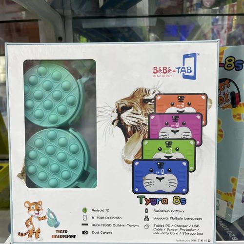 Bebe KIDS STUDY TABLET 128GB/4GB 8INCH 5000MAH FREE BT HEADSET WITH SIMCARD SLOT