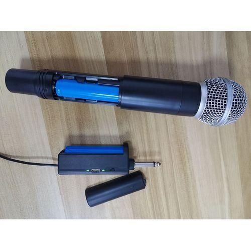 Professional Wireless Microphone VHF 2 Channel Mic