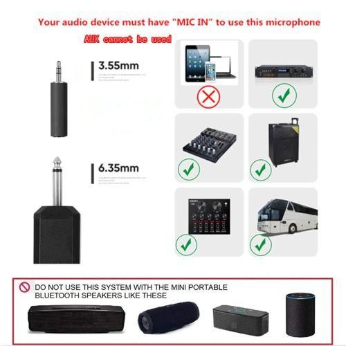 Rechargeable Wireless Microphone 2 Channel