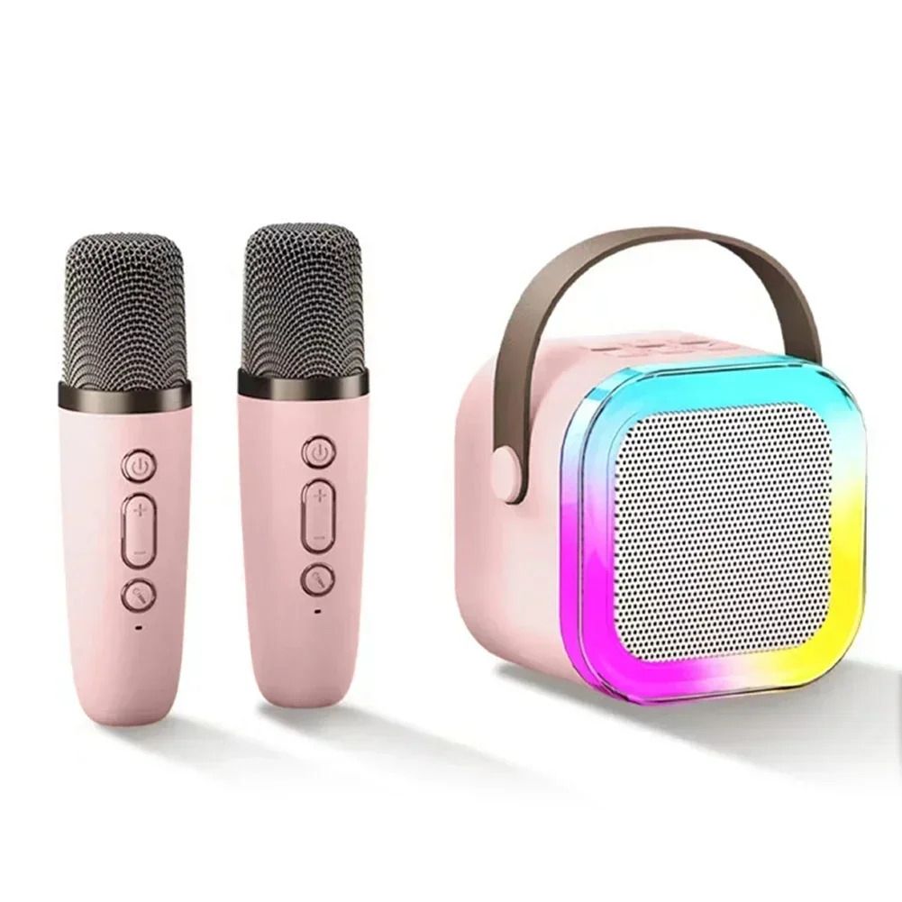 Portable Speaker With 2 Handheld Wireless Microphones