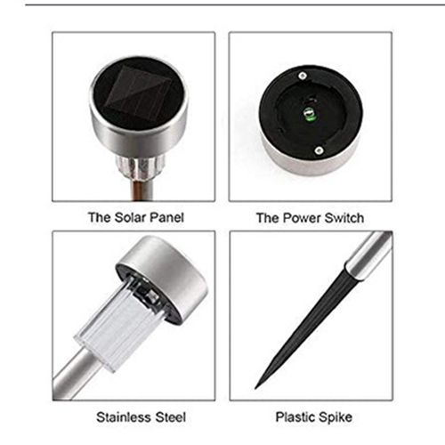 12PCS Solar Garden Light Lamps
