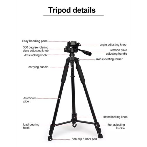 Tripod Stand For SLR Camera/Phone，Max Height：168CM