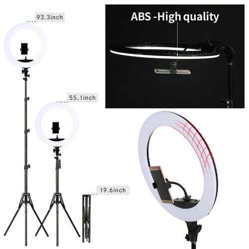 18 Inch 55W Ring Light With 7ft Tripod Stand