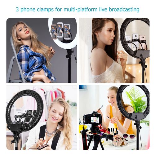 18 Inch 55W Ring Light With 7ft Tripod Stand