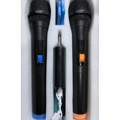 Professional Wireless Microphone VHF 2 Channel Mic