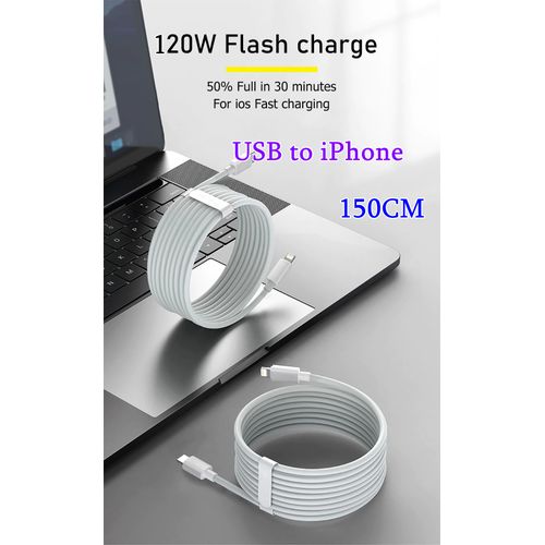 Sokany 120W Charge Fast Cable For IPhone/iPad,150CM Cable