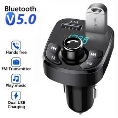 Dual Car Charger ,FM Transmitter, Car Bluetooth, Car Hands Free Call Transmitter
