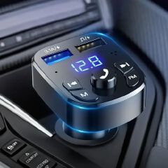 Dual Car Charger ,FM Transmitter, Car Bluetooth, Car Hands Free Call Transmitter