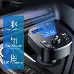 Dual Car Charger ,FM Transmitter, Car Bluetooth, Car Hands Free Call Transmitter