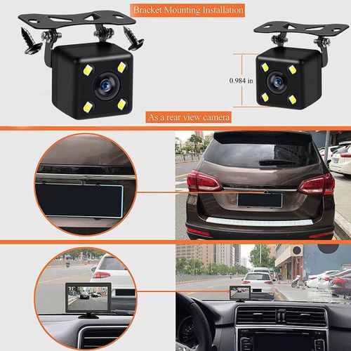 Universal Car 170°Reversing Camera 4 LED High-Definition Waterproof Night Vision Parking Camera
