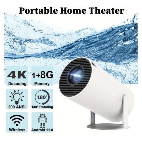 Mini Full HD Smart Portable Projector - Wireless, HDMI, Home & Office