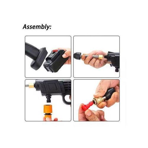 High Power Wireless Electric Car Wash Gun – Portable, Convenient Cordless Pressure Washer for Efficient Vehicle Cleaning
