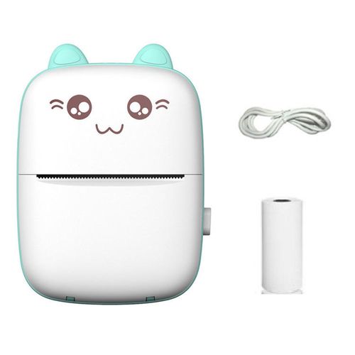 Portable Mini Printer - Bluetooth Thermal Printer (Blue)