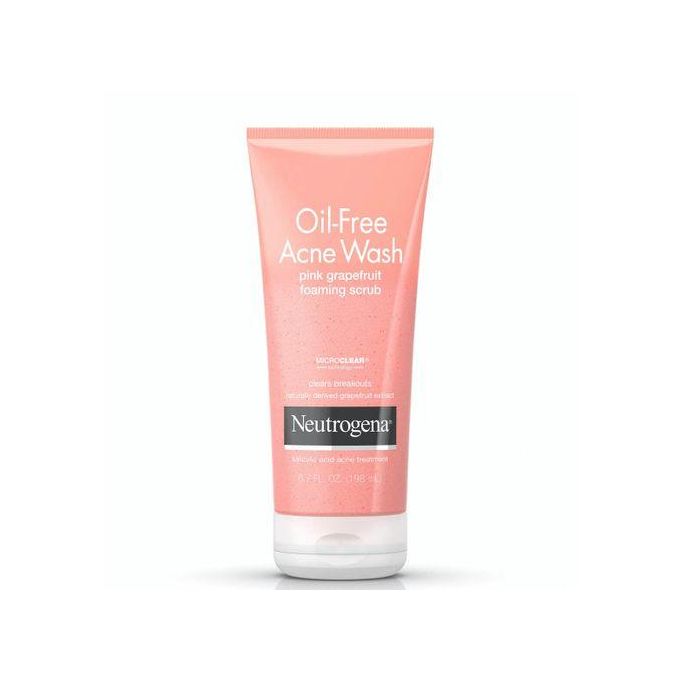 Neutrogena Oil-Free Acne Wash Pink Grapefruit Foaming Scrub 198ml