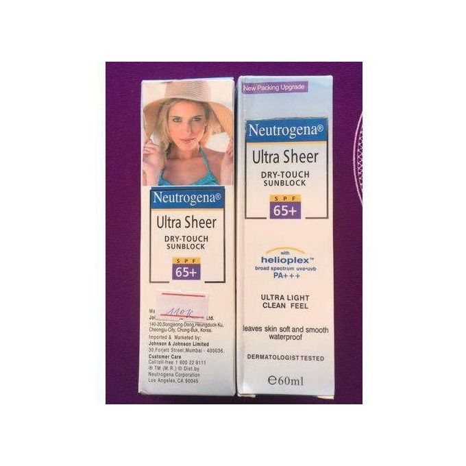 Neutrogena Ultra Sheer Dry-Touch Sunblock SPF 65+ - 60ml.