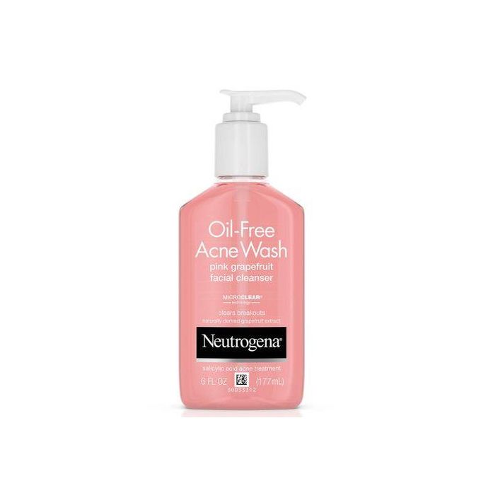 Neutrogena Oil-Free Acne Wash Pink Grapefruit Facial Cleanser 177ml