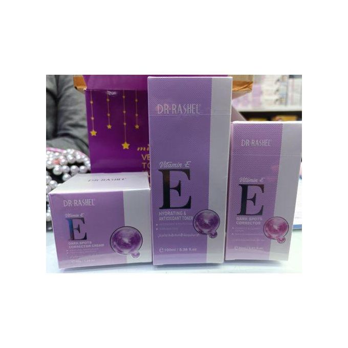 Dr. Rashel Vitamin E Dark Spots Corrector Face Cream+serum+toner