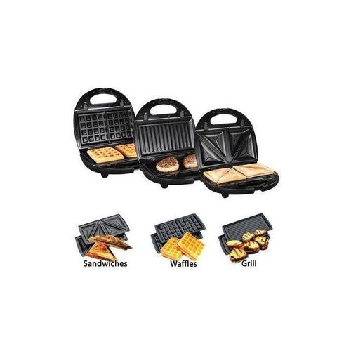 Sokany 3 In 1 Sandwich Maker With Sandwich Toaster,grill/Panini Maker & Waffle Maker
