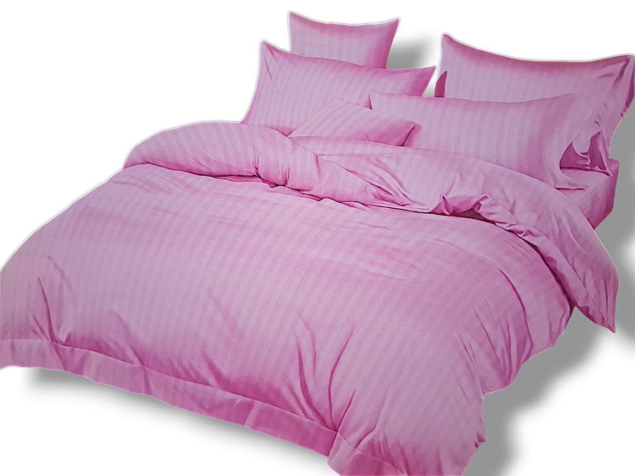 Cotton Striped Duvet Cover Set 1Pc Duvet Cover 1Bedsheet 2Pillowcases 6*7ft