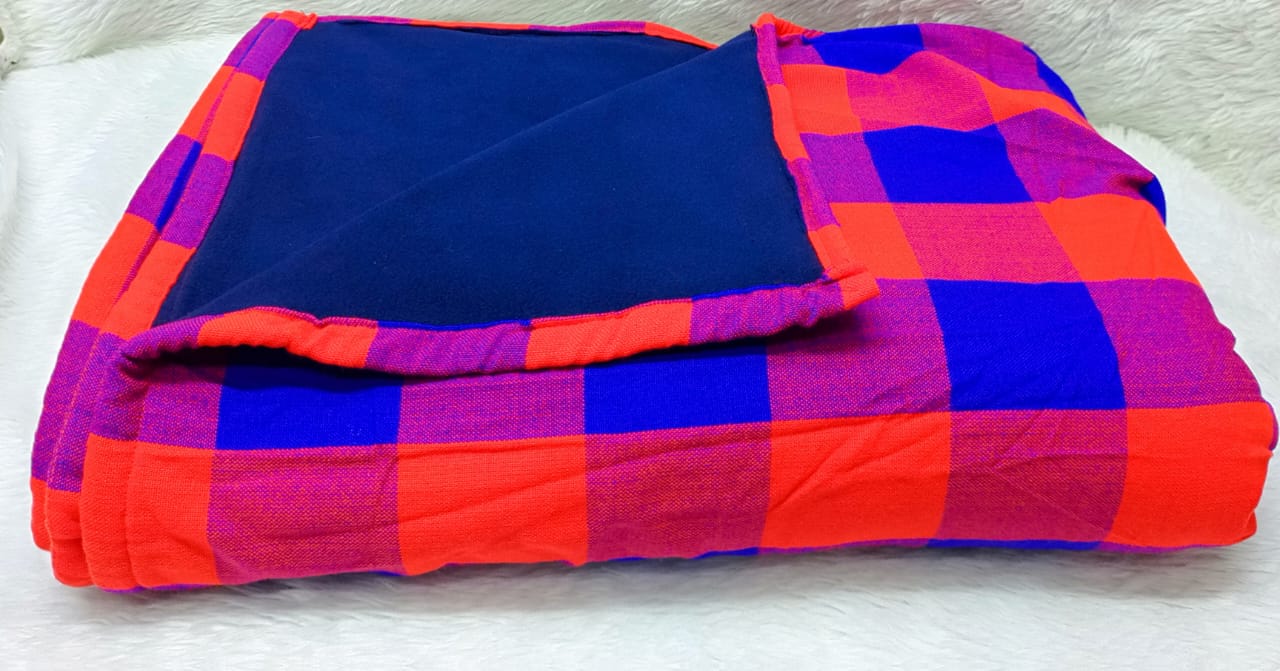 Masai Shuka with Heavy Warm Fleece Lining Masai Blanket 150*200cm